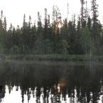 Portage from Bartlett Lake to small lake
 /       